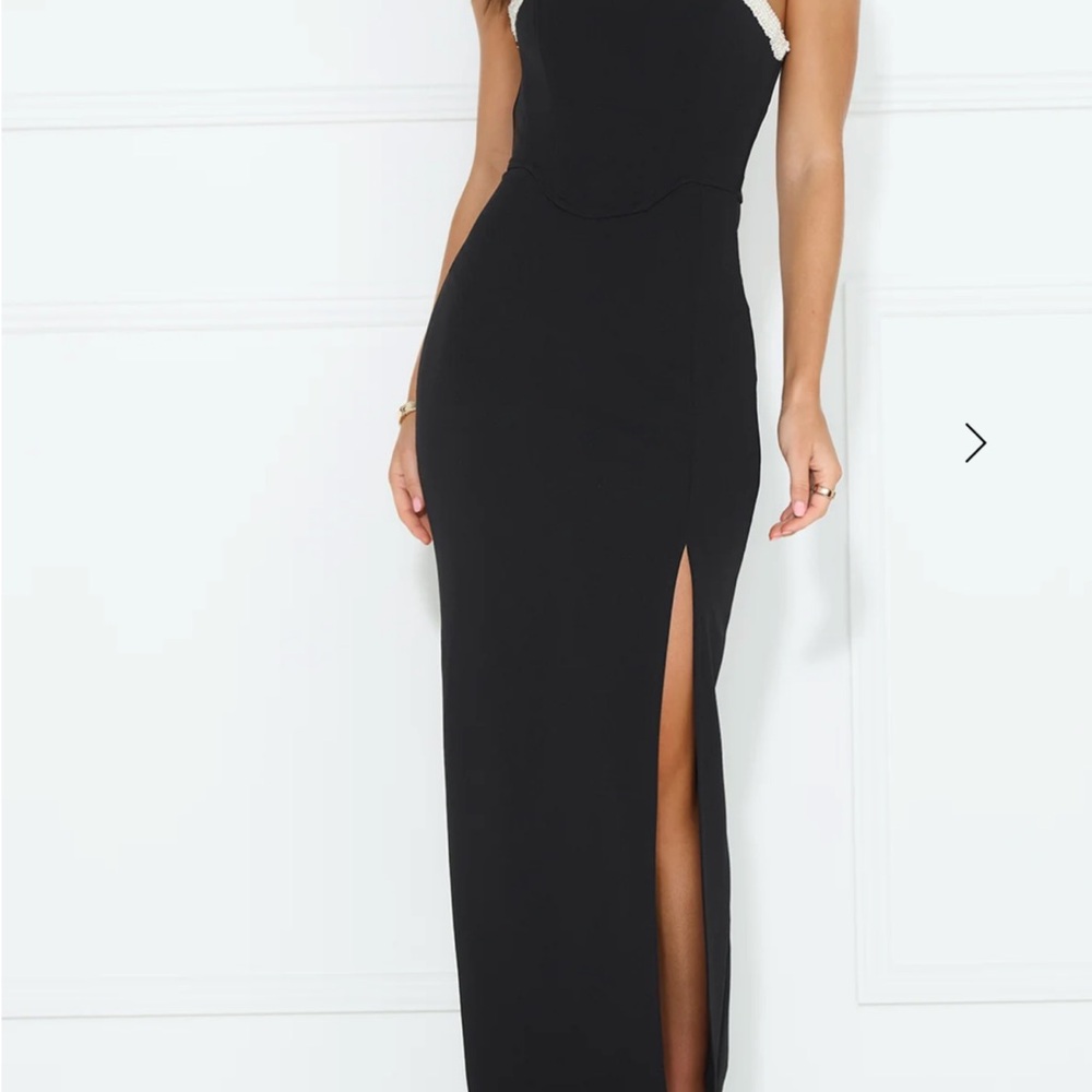 Means A Lot Strapless Maxi Dress